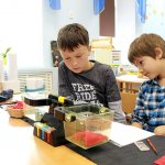 Children in a Montessori lesson