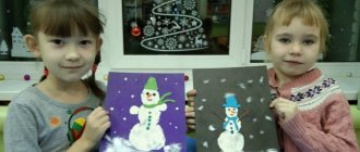 Детский мастер-класс по пластилинографии «Снеговик» с использованием ваты с детьми старшего дошкольного возраста