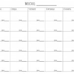 Ready monthly plan template