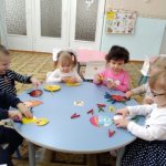 Free activity of children of the first junior group